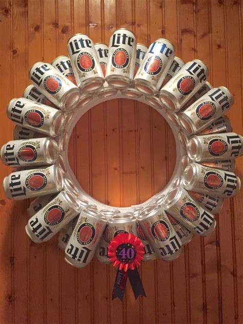 beer can wreath|recycled beer wreath pattern.